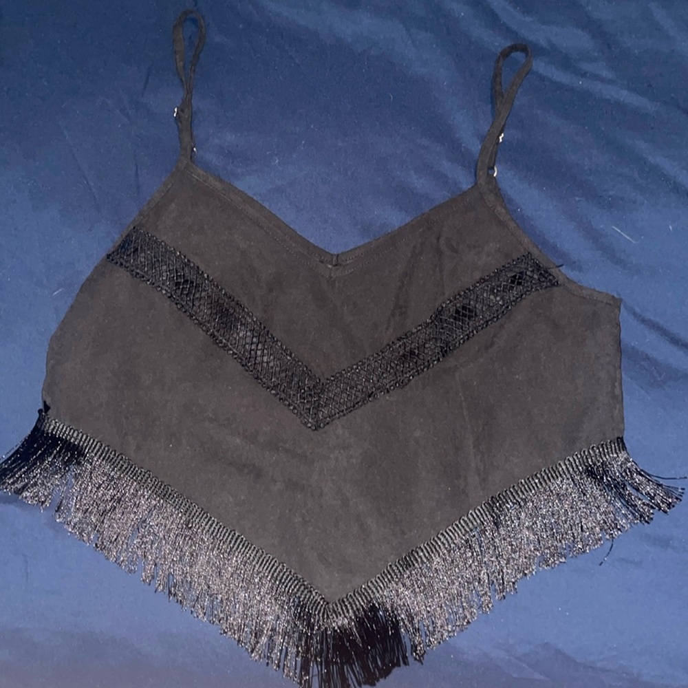 Fringe crop top